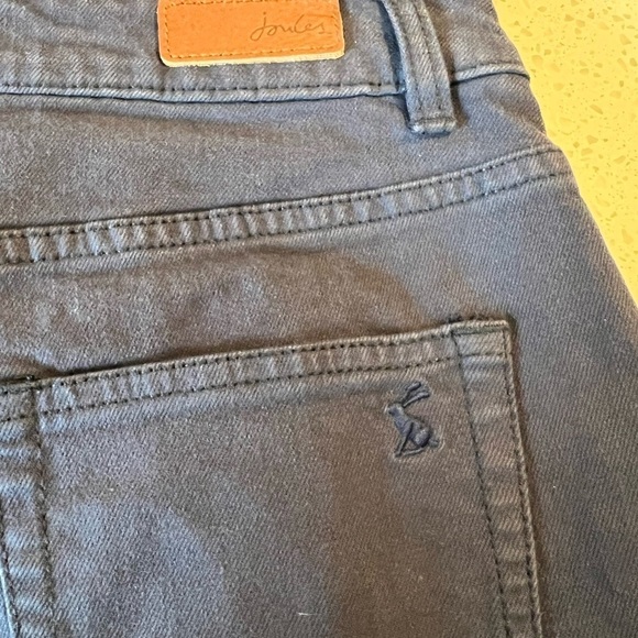 Joules Connie Eco Wash in Dark Navy Wide Leg Crop Denim Jeans Womens Size 6 NEW - Picture 12 of 16